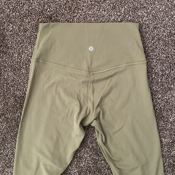 Lululemon light olive green align leggings - Picture 2 of 3